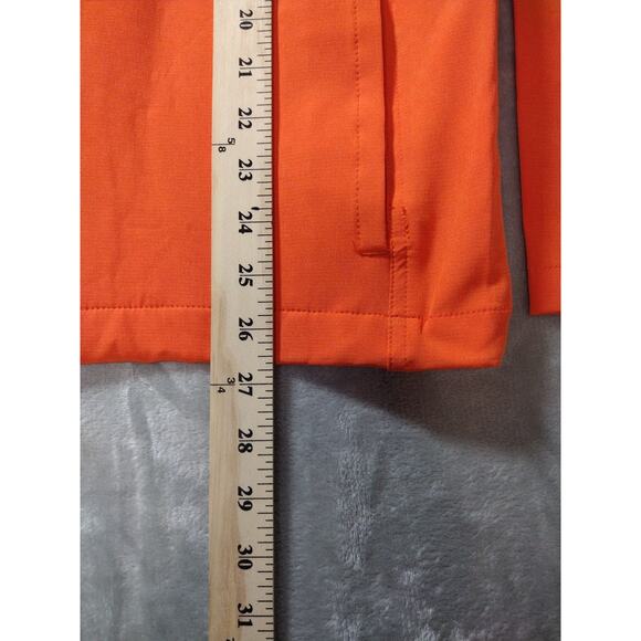 New Graham Luxe Full Zip Golf Workwear Jacket Safety Orange Medium Mens 5158 - Picture 7 of 9